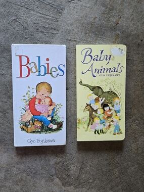 2 For $15 Vintage Babies & Baby Animals Board Books by Gyo Fujikawa